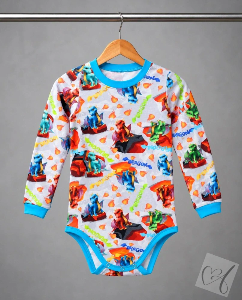 Dětské body pro děti se speciálními potřebami draci vel.98