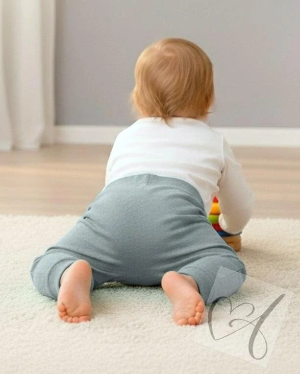 Rostoucí dětské kalhoty baggy  šedá 