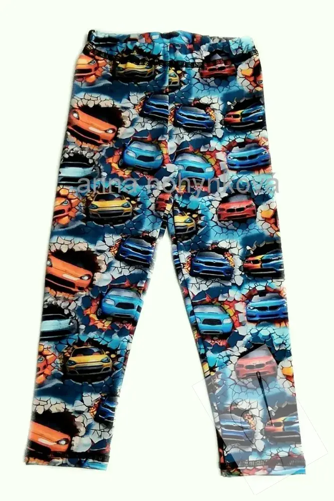 Chlapecké legíny barevná auta