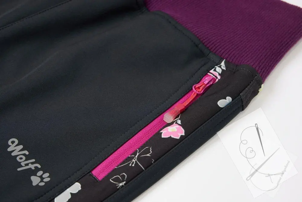 Dívčí softshellové kalhoty, zateplené - Wolf B2499B, černé 4A