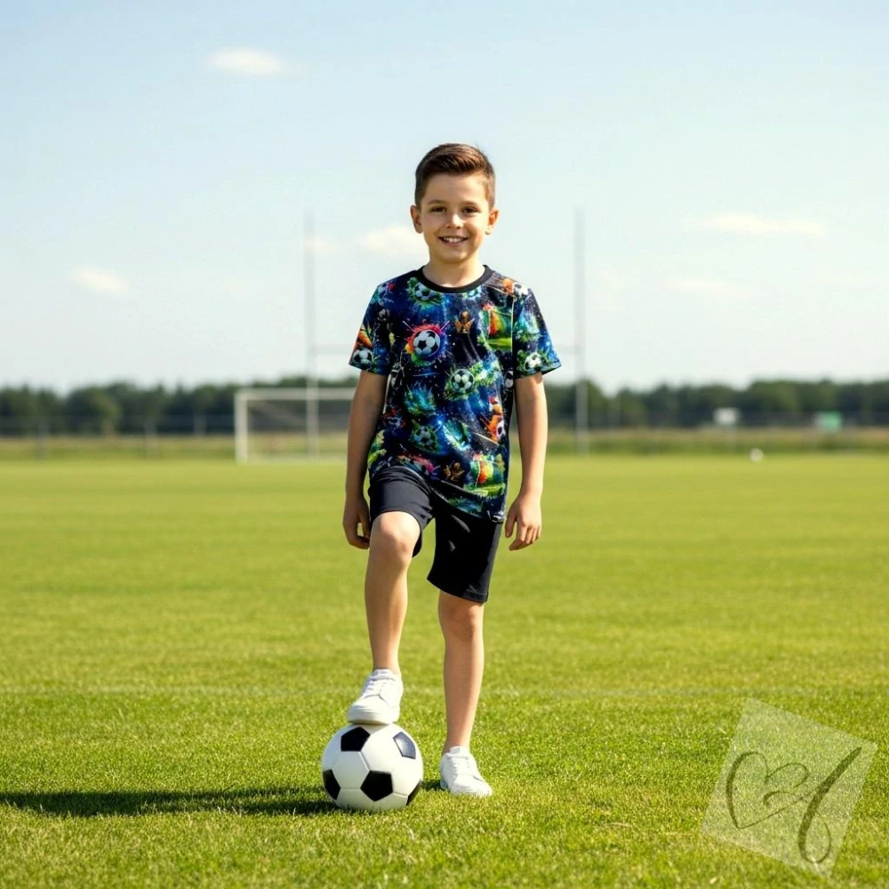 Dětské tričko míče krátký rukáv vel. 140