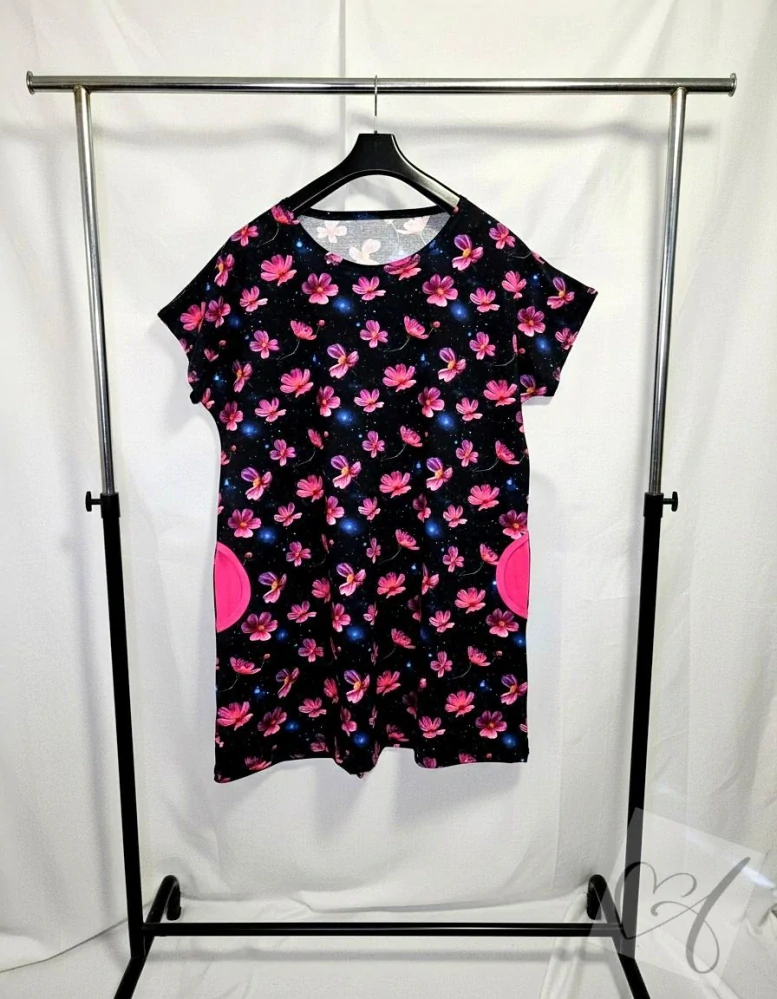 Dámská tunika JOY květinová – pohodlná tunika pro plnoštíhlé