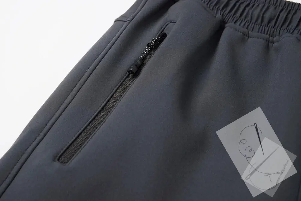 5B-softshellové kalhoty, zateplené - Wolf B2496, černá / šedé zipy