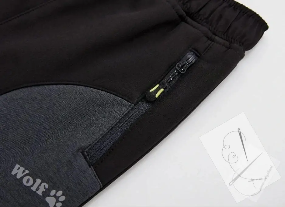 2C-Dětské softshellové kalhoty, zateplené - Wolf B2493, tmavě modrá 