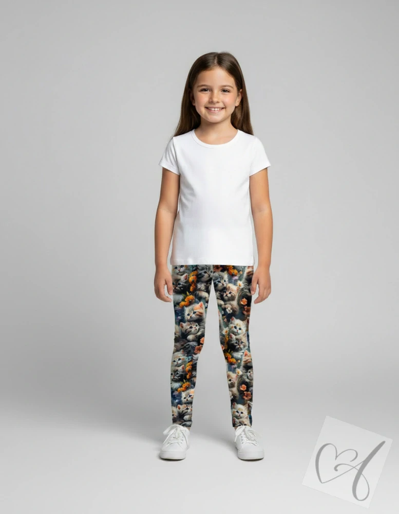 Dětské legíny koťátka 