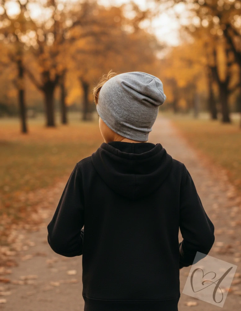 čepice světle šedá