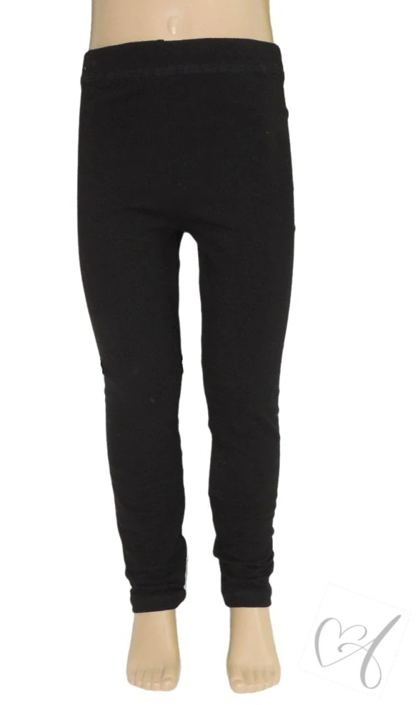 Zateplené legíny-barva černá