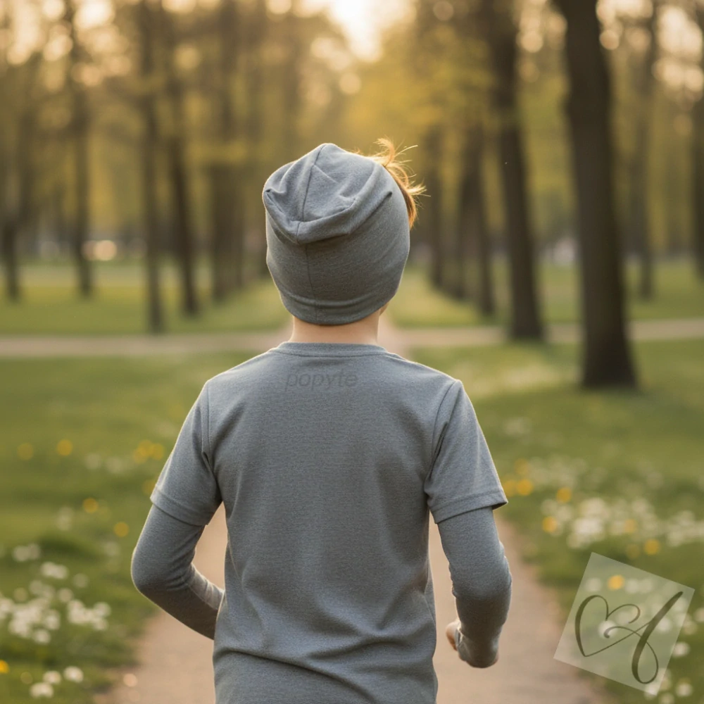 čepice světle šedá