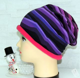 Růžovo-černo-fialové prhy