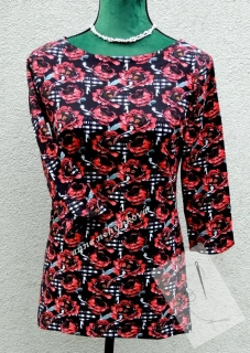 Praktické dámské triko Mája  dívka v růži