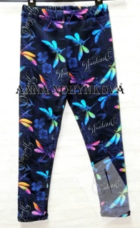 Dětské legíny Vážky tmavě modré