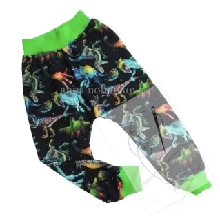 Tepláky baggy dinosaurus vel.98