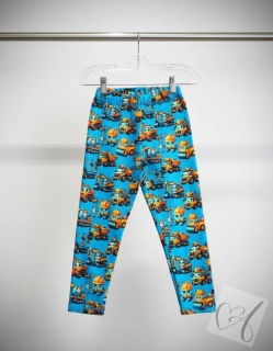 Chlapecké legíny Stavební stroje 