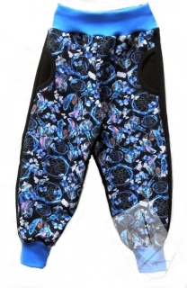 Tepláky dívčí-zadní díl černý