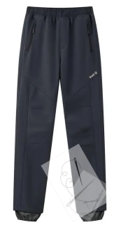 softshellové kalhoty, zateplené - Wolf B2498, tmavě šedá 6B vel.176