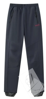 Dívčí softshellové kalhoty, zateplené - Wolf B2497,šedé 3A