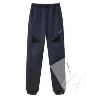 softshellové kalhoty, zateplené - Wolf B2496, tmavě šedá 5C vel.134