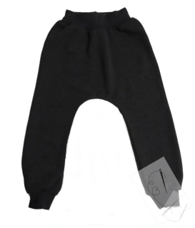Zateplené tepláky/baggy černé z alpenefleece