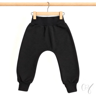 Zateplené tepláky/baggy černé z alpenefleece