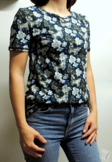 Dámské tričko ZUZANA motýlkové