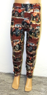 Chlapecké legíny traktory na hnědé vel.116