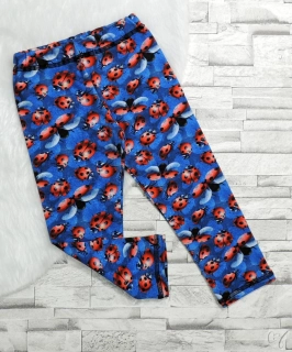 Legíny berušky na modré 