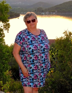 Tunika JOY-barevná písmenka  vel 4XL