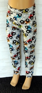 Chlapecké dětské legíny-motiv Zubaté traktůrky 