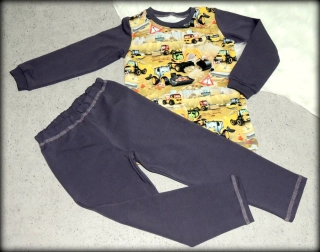 Dětské pyžamo s legínami – hebké bavlněné pyžamko na spaní i na doma  vel.104