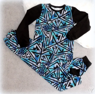 Dětské pyžamo – hebké bavlněné pyžamko na spaní i na doma vel.140