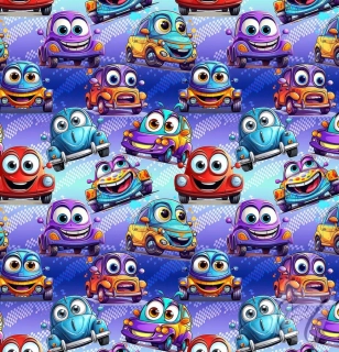 Úplet  veselá autíčka