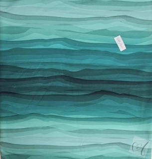 Teplákovina zelenomint pruhy 0,80m