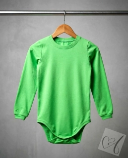 Dětské body pro děti se speciálními potřebami zelené  vel.128