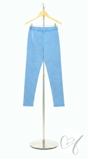 Dětské legíny džíns efekt světle modrá