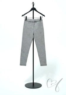 Dětské legíny džíns efekt barva šedá