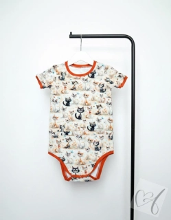  Pohodlné dětské body PEG s kapsou a otvorem … Kočky velikost 122