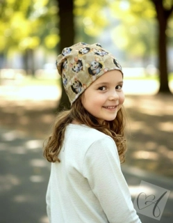 Dětská bavlněná homeless čepice – jaro/léto/podzim-Myšky