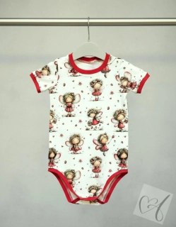 Dětské body pro děti se speciálními potřebami jahůdková víla vel.134